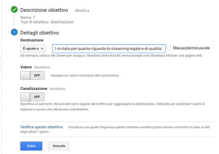 conversioni google analytics