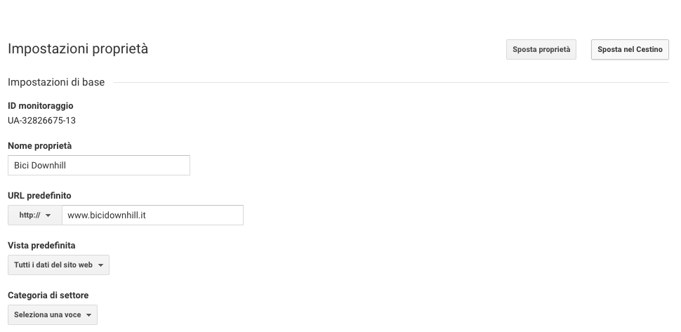 eliminazione account Analytics