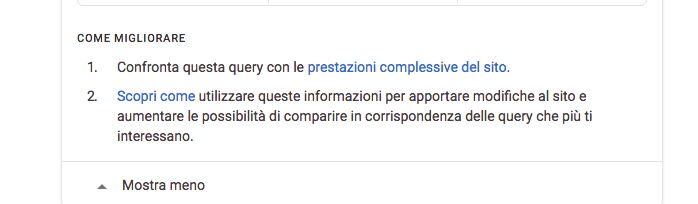 console search su google