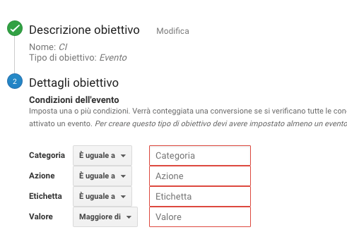 eventi analytics CF7