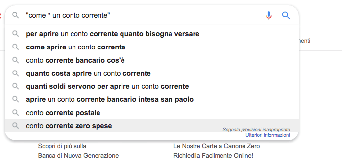 operatori di ricerca avanzata