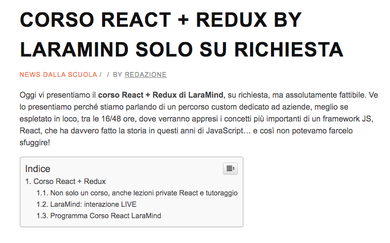 ottimizzazione di un sito